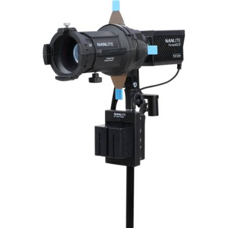 Nanlite Forza 60CR + PJ-FMM - zestaw, lampa LED, RGBLAC, 1800-20000K + strumienica optyczna - strumienica optyczna